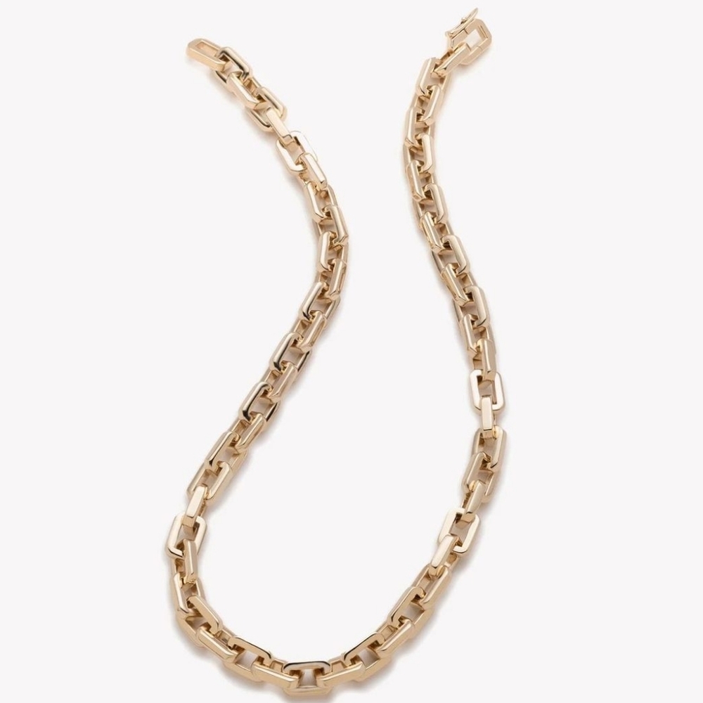 Eddie Borgo 12K Gold Supra 17" Heritage Link Necklace NWT